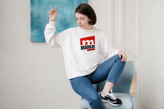 Markar White Oversized Sweatshirt